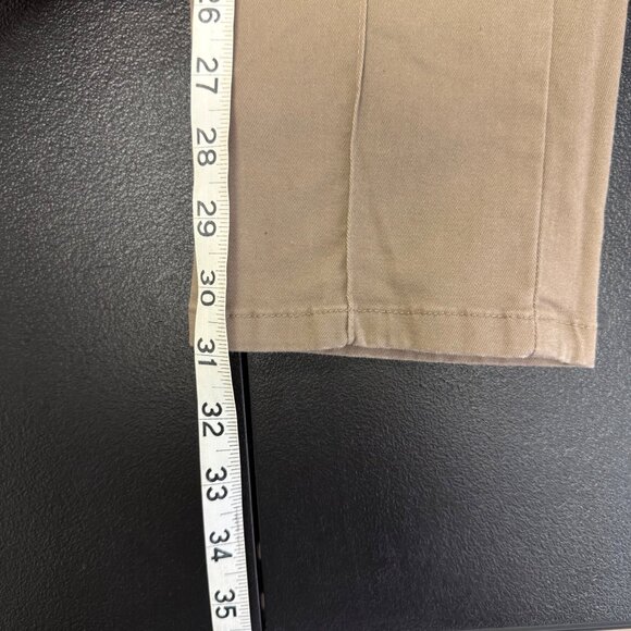 ASOS Design Mens Slim Fit Khaki Chinos Size 38x32 Cotton Spandex Blend - Picture 5 of 10
